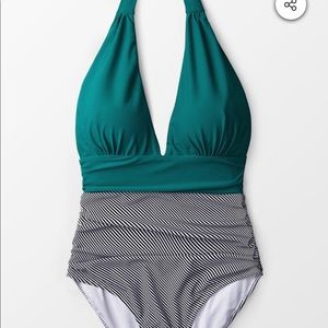 Cupshe Keeping You Accompanied Stripe Swimsuit